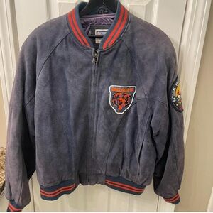 NFL Bears Blue and Orange Bomber Jacket